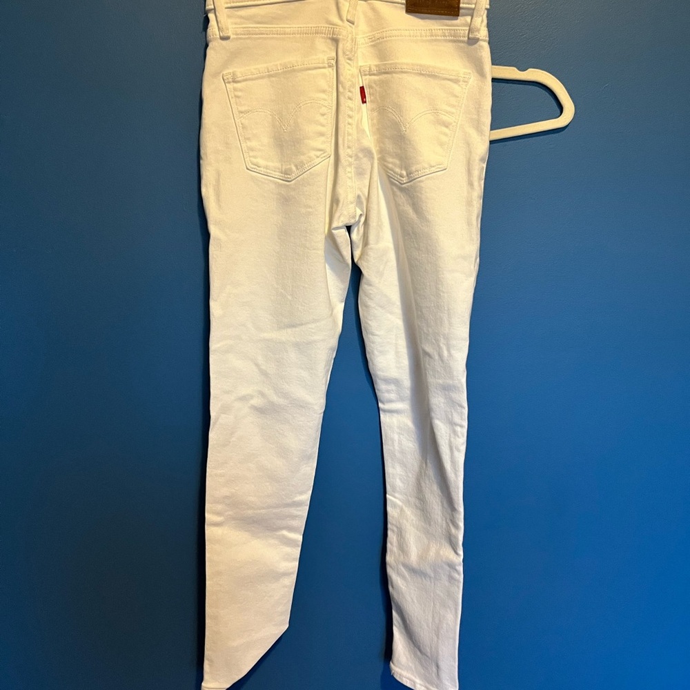 Levi's Womens 311 Shaping Skinny Jeans White - Picture 3 of 6